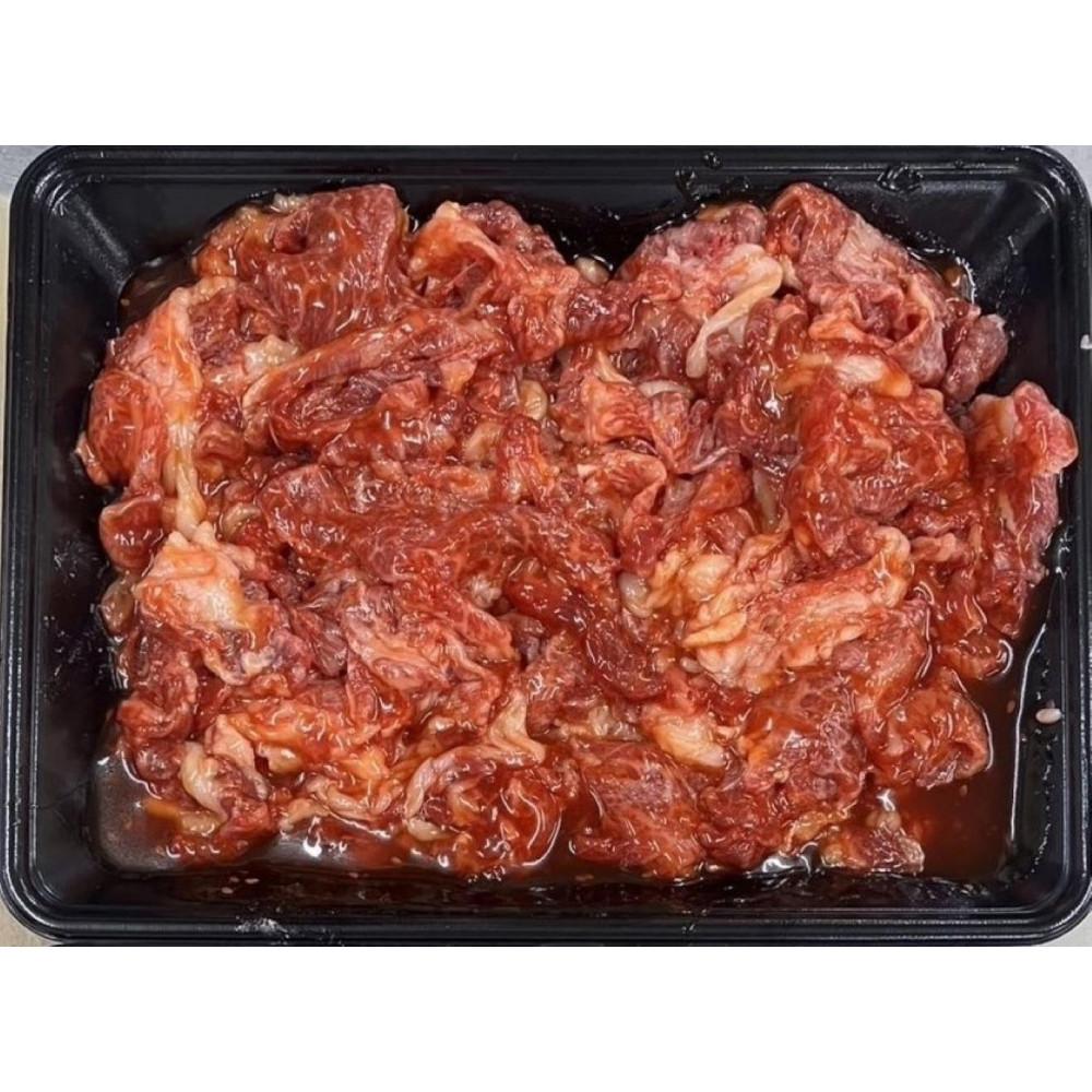 【ふるさと納税】【定期便全12回】博多和牛A4ランク以上焼肉用タレ漬550g