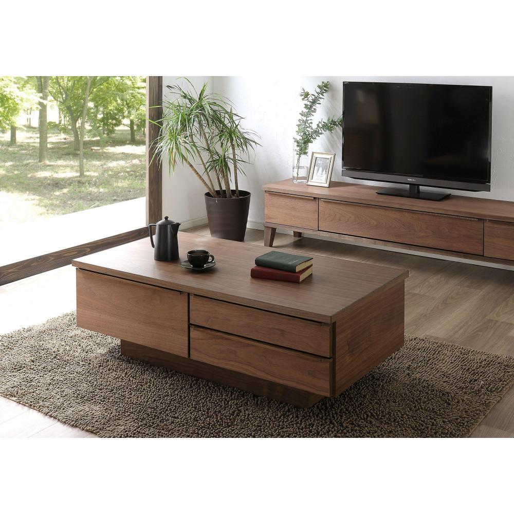【ふるさと納税】大川家具 幅120cm センターテーブル ウォールナット/レッドオーク -leo-レオ | インテリア ファニチャー 人気 おすすめ 送料無料