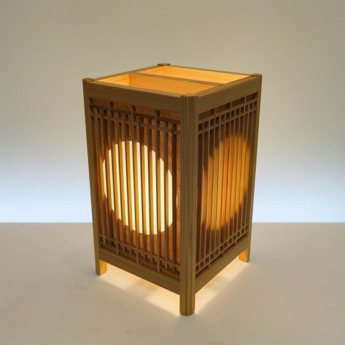 美品】行灯 角行灯 和風 天然木 置物 インテリア 工芸品 美術品 A2862