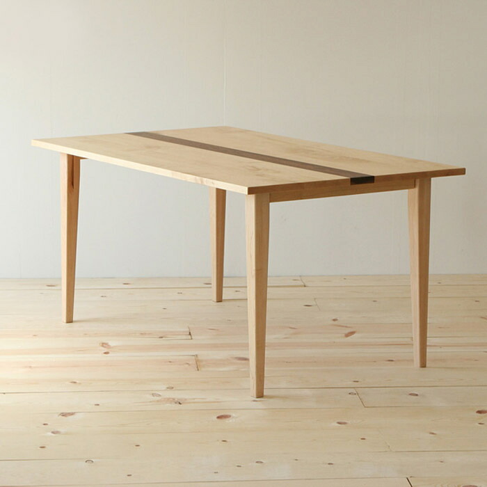 【ふるさと納税】ダイニングテーブル　HANNE　メイプル無垢　150ｘ90ｘ72　大川市 | 家具 ファニチャー 人気 おすすめ 送料無料｜福岡県大川市