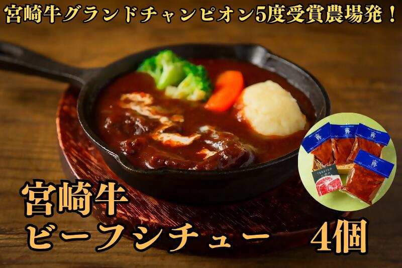 【ふるさと納税】宮崎牛ビーフシチュー ~宮崎牛グランドチャンピオン5度受賞農場発!_DI-005|福岡県行橋市