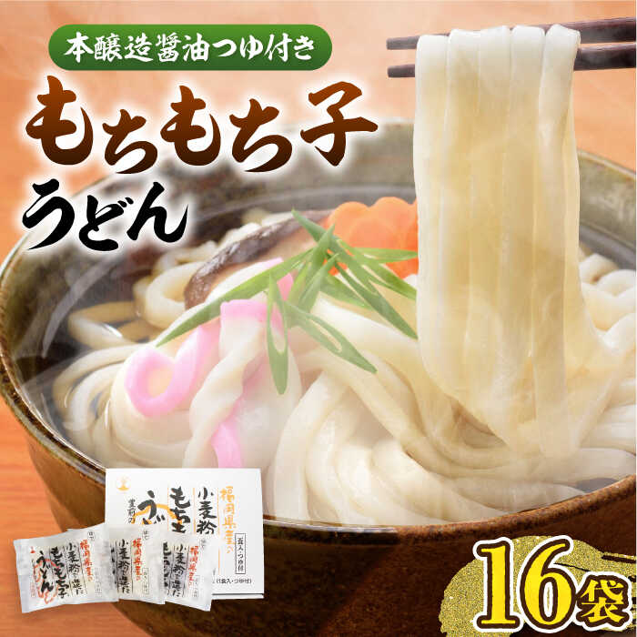【ふるさと納税】もちもち子 うどん 16食 《豊前市》【富士菊】うどん 麺  [VAI014] 10000 10000円