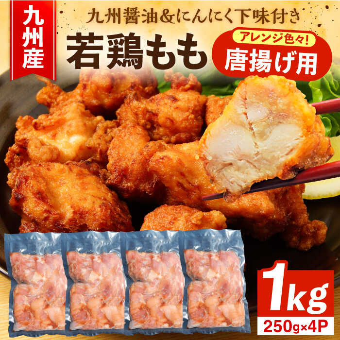 【ふるさと納税】お肉屋の唐揚げ 1kg 九州産若鶏モモ肉・ニンニク使用《豊前市》 【くり助】鶏肉 からあげ おかず モモ 揚げ物 小分け[VAJ012] 11000円画像