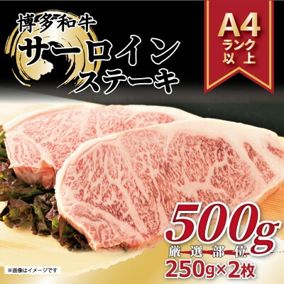 【ふるさと納税】【毎月定期便】博多和牛 A4～A5 サーロインステーキ【厳選部位】(250g×2枚)全6回【配送不可地域：離島】【4054212】