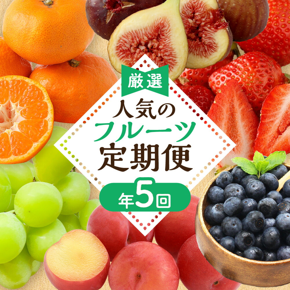 【ふるさと納税】【定期便/年5回】JAむなかた厳選！人気フルーツ定期便【JAむなかた ほたるの里】_HB0164　送料無料<br>いちご あまおう すもも いちじく シャインマスカット みかん 旬 旬の時期 おいしい フルーツ 果物