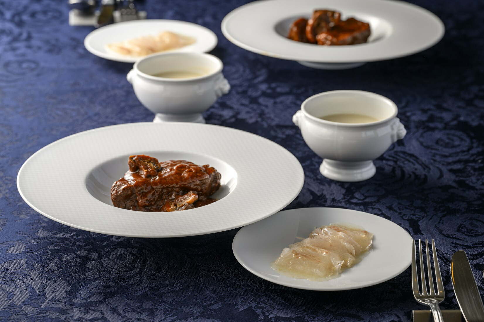 【ふるさと納税】フレンチ気分！カルパッチョ・スープ・和牛シチューのセット【FRANCEYA】_HA1482　送料無料 洋風総菜 冷凍 本格フレンチ 手軽 簡単 温めるだけ 記念日 ごちそう