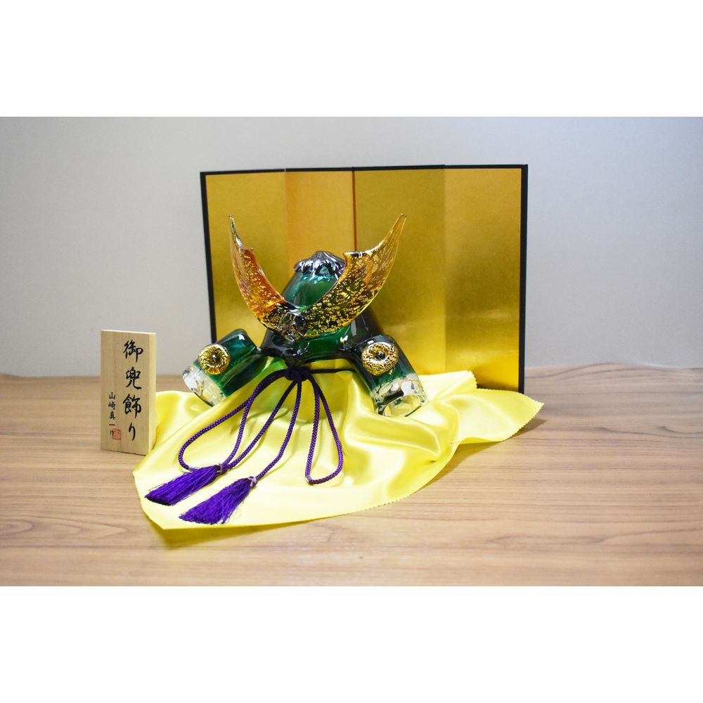 【ふるさと納税】硝子の将軍兜 キーパー-11GR(緑)【粋細工所】_HA1989