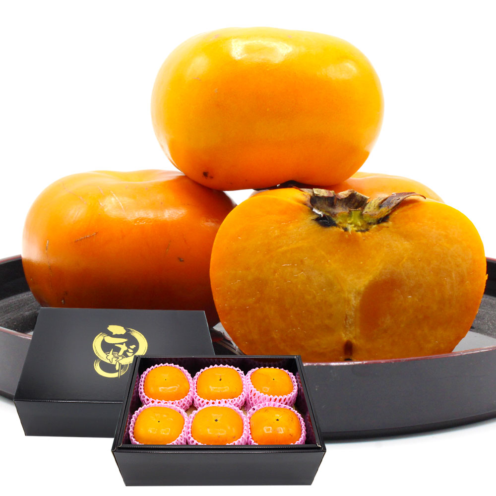 【ふるさと納税】＜予約＞秋のフルーツの王様・ブランド柿「秋王」化粧箱 約1.75kg 6個入り 【2025年10月下旬～11月下旬発送予定】 かき カキ 柿 果物 フルーツ お取り寄せ 国産 福岡県 九州 冷蔵配送 送料無料