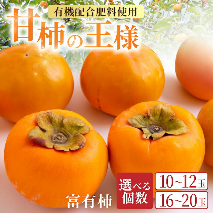 【ふるさと納税】【先行予約】＜選べる個数＞ 有機配合肥料使用 富有柿 富有柿 10～20玉 2025年11月上旬から11月下旬 出荷予定【春光園】 柿 かき 甘柿 甘い 果物 フルーツ 常温 送料無料 福岡県 うきは市