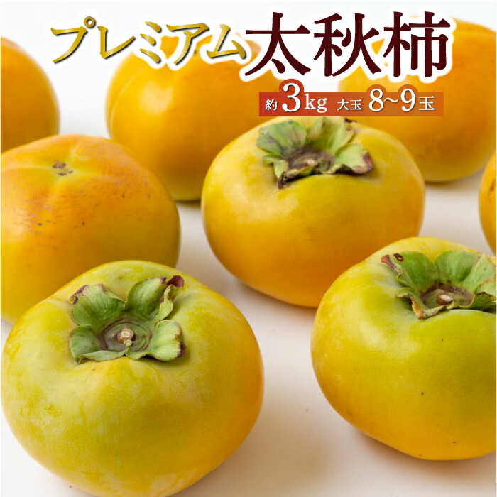 【ふるさと納税】【先行予約】原茂之巨峰園 プレミアム太秋柿 大玉 8玉から9玉 (約3kg) 2025年10月中旬から11月上旬 出荷予定 かき 柿 カキ フルーツ 果実 果物 常温 送料無料 福岡県 うきは市