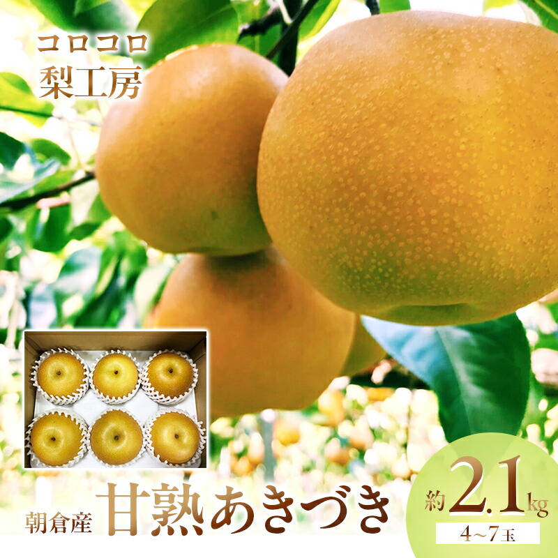 【ふるさと納税】梨 あきづき まるで食べる梨ジュース！！甘熟 あきづき梨 約2.1kg 4～7玉入 配送不可 離島 ナシ 果物 フルーツ 先行予約 　お届け：2025年9月1日～9月30日