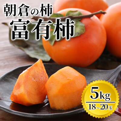 【ふるさと納税】柿 富有柿 5kg 筑前あさくら農協 配送不可 離島 果物類 かき 　お届け：2025年11月下旬～12月下旬