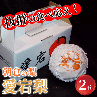 【ふるさと納税】梨 愛宕 2玉×1 筑前あさくら農協 配送不可 離島 ナシ 果物 フルーツ 先行予約 　お届け：2025年11月下旬～2026年1月中旬
