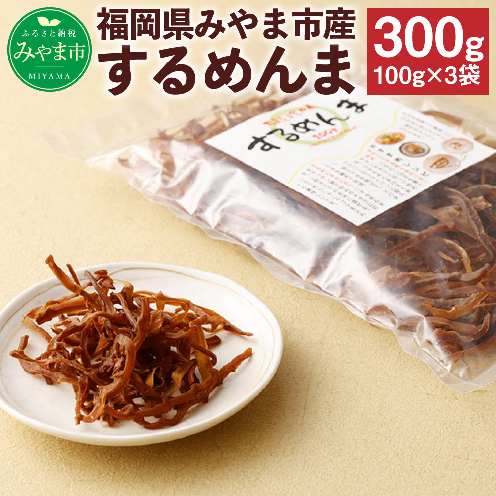 ふるさと納税 するめんま 味付き乾燥メンマ 合計300g 100g 3袋 メンマ おかず 総菜 おつまみ つまみ 国産 九州産 福岡県産 みやま市産 送料無料 Andapt Com