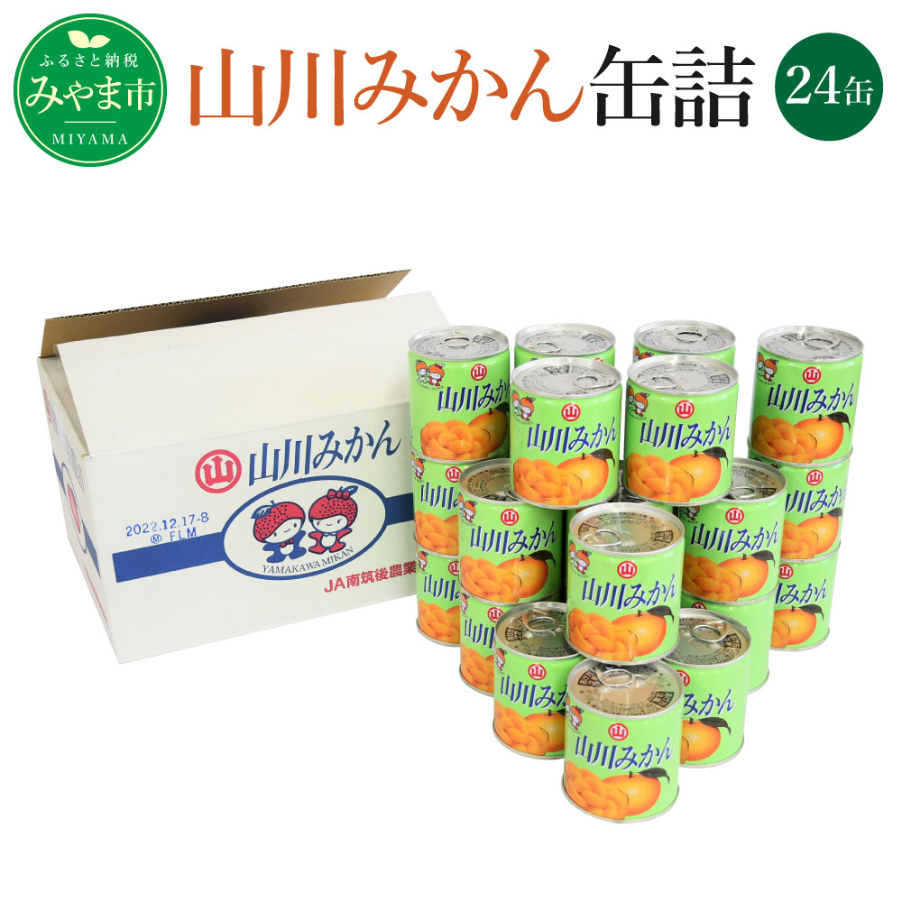 本命ギフト 山川みかん缶詰 5号缶×24缶 缶詰 かんづめ みかん 蜜柑 常温保存 保存食 食品 国産 送料無料