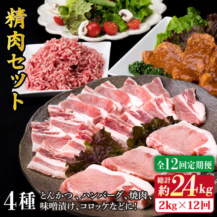 【ふるさと納税】【全12回定期便】豚肉 精肉 セット 2,090g （5～6人前・4種） 糸島市 / 糸島ミートデリ工房 [ACA207] 糸島豚 200000円 20万円 110,000円