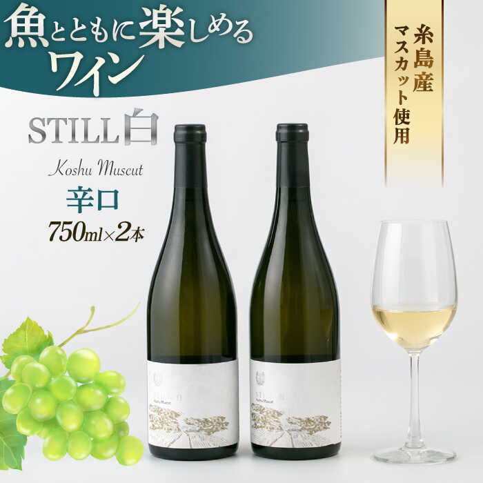 【ふるさと納税】【糸島マスエワイナリ】STILL 白 Koshu Muscut 2本 糸島市 / いとしのいとしま[AEP002] ワイン お酒 34000円 3万4千円｜福岡県糸島市