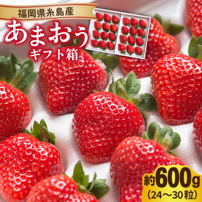 【ふるさと納税】【先行予約】糸島産 あまおう ギフト 箱 ( 24-30粒 ) 【2025年12月上旬以降順次発送】糸島市 / 南国フルーツ株式会社 [AIK011] 16000円