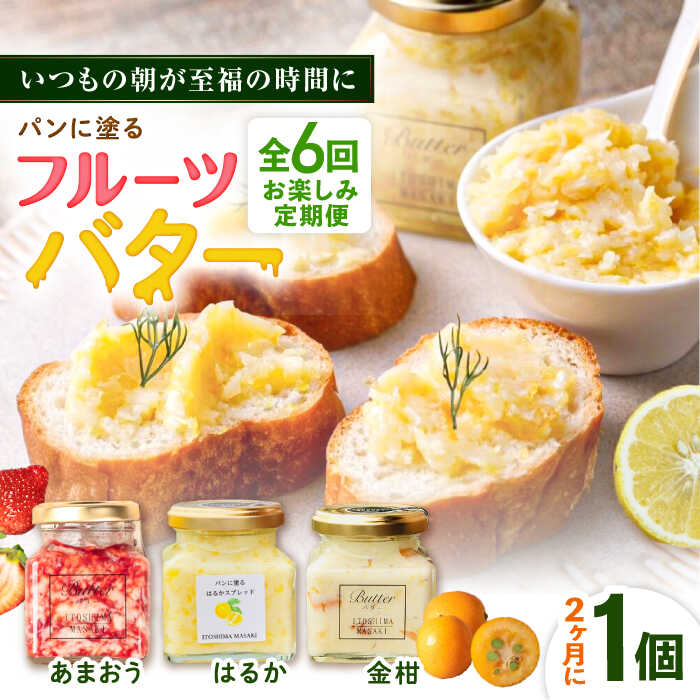 【ふるさと納税】【全6回定期便/2ヶ月に1回】お楽しみ定期便 フルーツバター大1個 糸島市 / 糸島正キ ジャム クリーム 果物[AQA066] 52000円 5万2千円