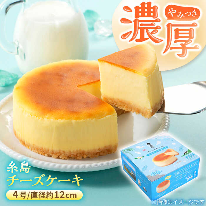 【ふるさと納税】糸島チーズケーキ 1個(4号) 糸島市 / 五洋食品産業[AQD038] スイーツ ケーキ 10000円 1万円｜福岡県糸島市