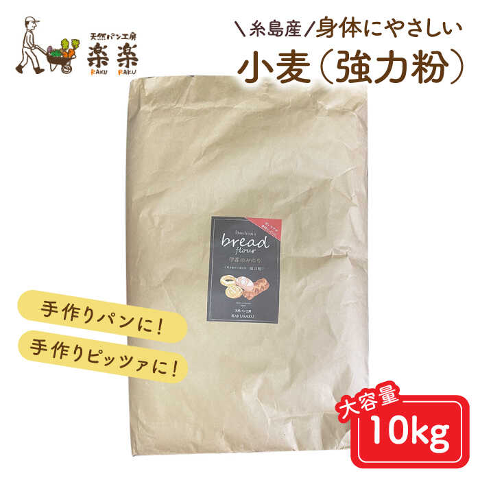 【ふるさと納税】【業務用】伊都のみのり（強力粉）10kg《糸島》【天然パン工房楽楽】【いとしまごころ】 [AVC064] 常温 54000円 5万4千円｜福岡県糸島市