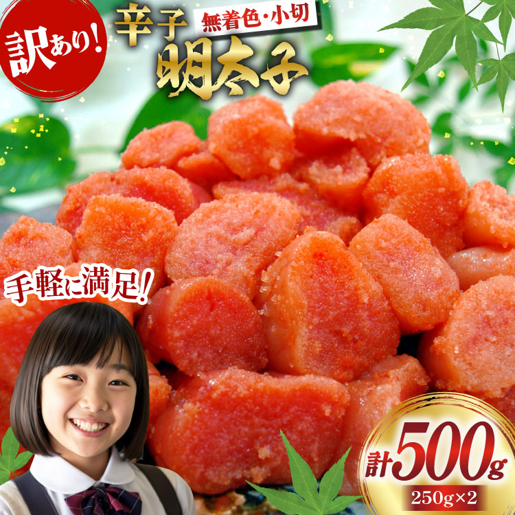 【ふるさと納税】 明太子 訳あり 辛子明太子 250g 2 計 500g 切子 無着色 小分け [筑前福岡 福岡県 宇美町 um40azo710009] 無添加 めんたいこ 小切 切れ子 福岡 1万円以下 6000円 6000 6000円以下
