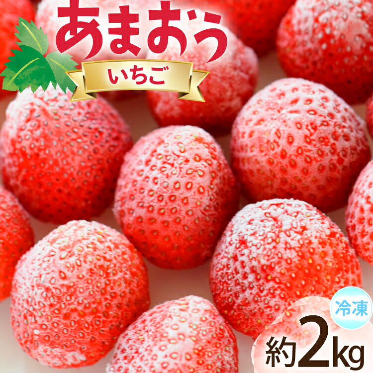 【ふるさと納税】 いちご 冷凍 あまおう 約2kg [地域商社ふるさぽ 福岡県 宇美町 um40bfw220008] フルーツ 果物 イチゴ 苺 くだもの ジャム シャーベット スムージー