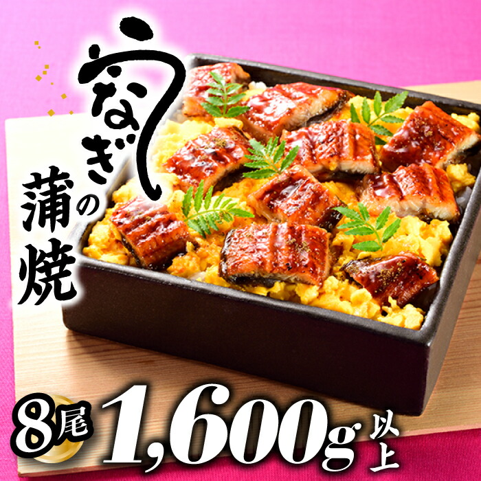 【ふるさと納税】うなぎの蒲焼８尾（計１６００g以上）『１～２ヶ月前後でお届け！！』 鰻 たれ 山椒.BE043