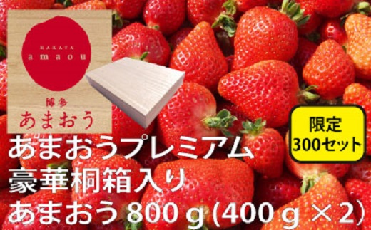 【ふるさと納税】★限定品★あまおうプレミアム（桐箱入り）／２０２６年１月下旬～４月配送【あまおう】 数量限定 桐箱付き いちご 苺 ギフト 高級 フルーツ．BE037