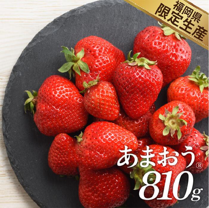 【ふるさと納税】人気１位！獲得謝礼品★限定品★あまおう約８１０g（先行受付．２０２６年１月以降発送） いちご 苺 高級 フルーツ【あまおう】.AB379