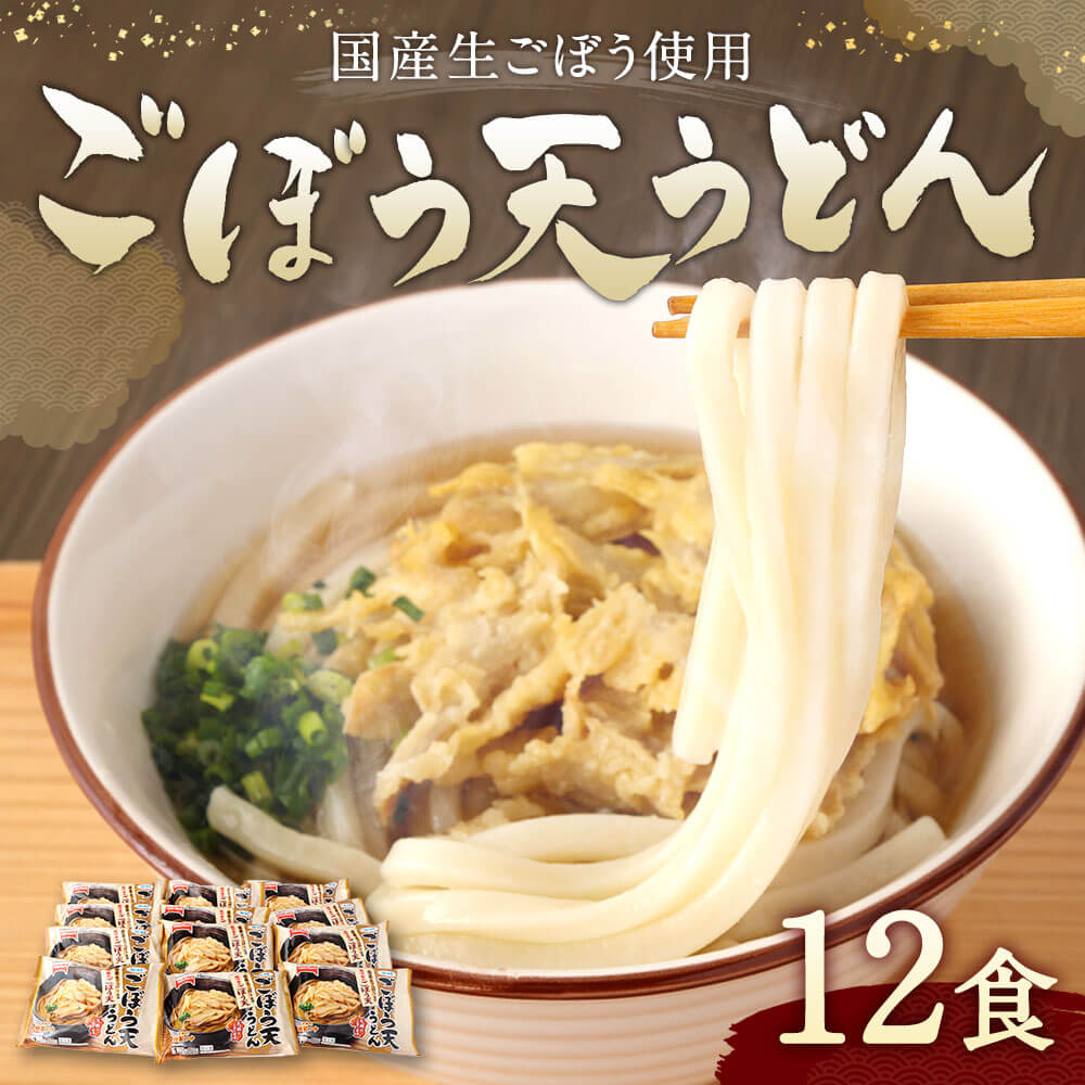 公式ストア カトキチ 具付き ごぼう天うどん 合計12食 12袋 国産ごぼう 冷凍うどん 麺類 うどん 冷凍 送料無料  www.dexion.com.au