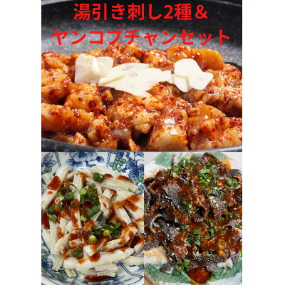 【ふるさと納税】刺し2種【センマイ、ミノ】&ヤンコプチャンセット 約500g×1パック【配送不可地域：離島】【1378605】