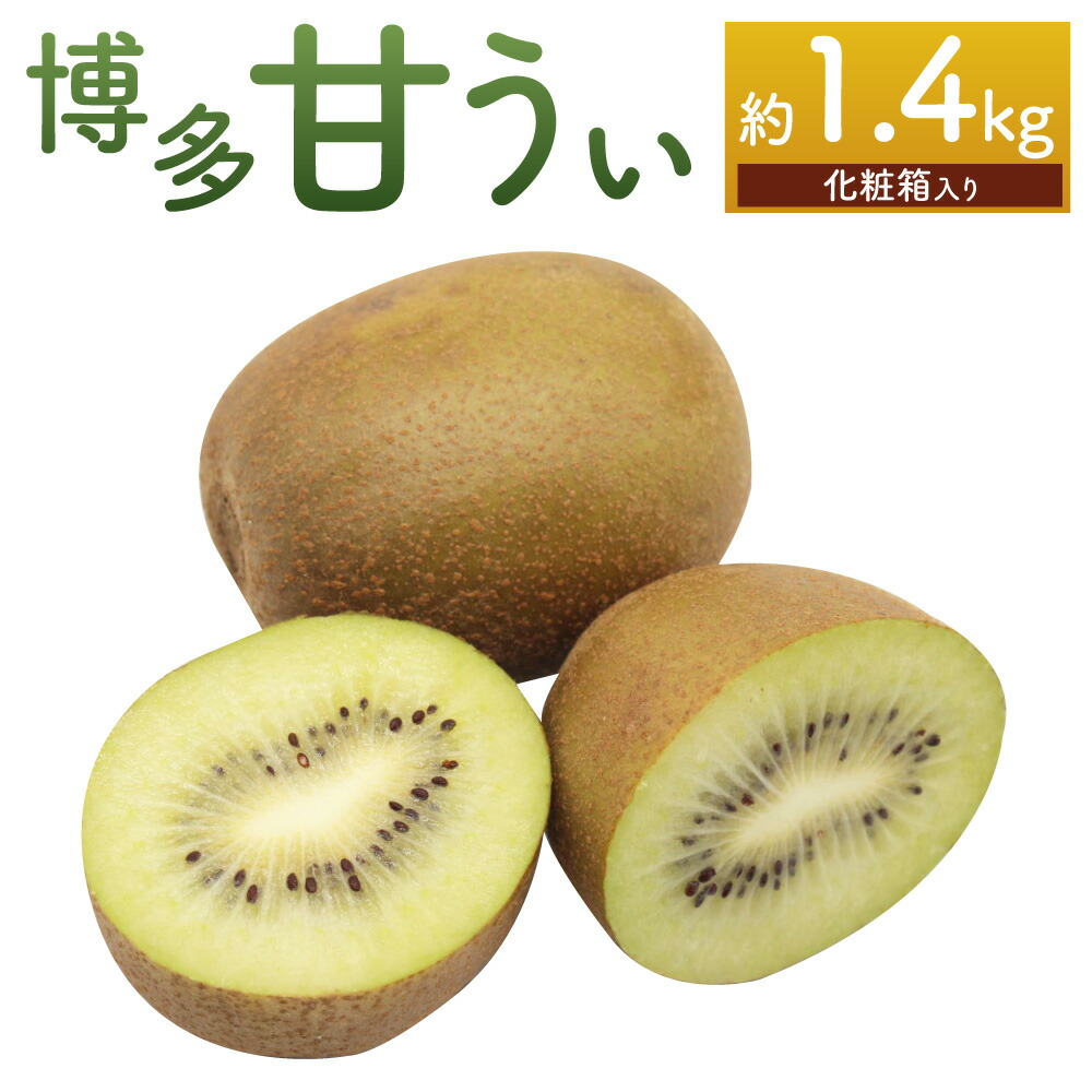 【ふるさと納税】 福岡県ブランドキウイフルーツ「博多甘うぃ」化粧箱 大玉9玉 約1.4kg キウイ 果物 くだもの フルーツ お取り寄せ 贈答 プレゼント 国産 福岡県 九州 冷蔵 岡垣町 送料無料 【2025年11月上旬～11月下旬発送予定】