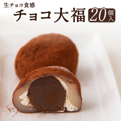 【ふるさと納税】生チョコ食感 チョコ大福 20個 北九食品株式会社 《30日以内に順次出荷(土日祝除く)》大福 和菓子 スイーツ 福岡県 鞍手郡 鞍手町