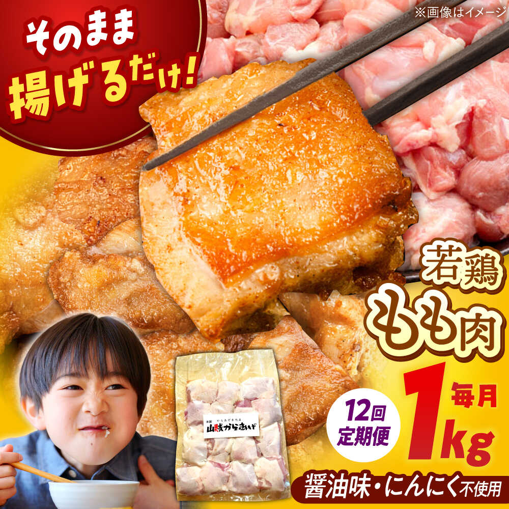 【ふるさと納税】【全12回定期便】山賊からあげ（骨なし）1kg ▼大容量 からあげ 1kg 冷凍 唐揚げ から揚げ お弁当 おかず 簡単 人気 鶏肉 定期便 桂川町/山賊からあげ桂川店[ADAP005] 90000 以上 90000円 以上 9万円 以上