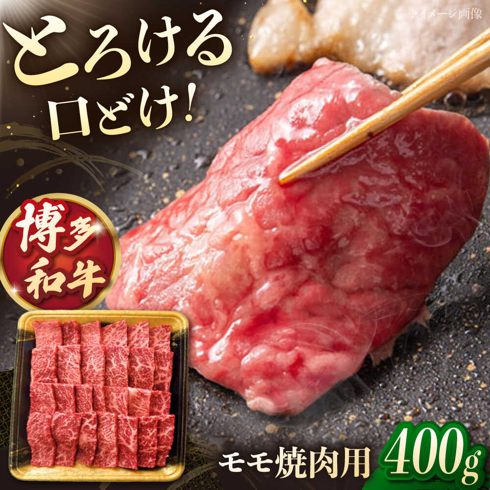 【ふるさと納税】博多和牛 モモ 焼肉用 400g ▼もも 焼肉 焼き肉 牛 牛もも 和牛 バーベキュー BBQ 国産 おいしい 人気 贈答 ギフト 贈り物 送料無料 通販 取り寄せ 桂川町/JA全農ミートフーズ株式会社[ADCB003] 15000円 以上 1万円 以上