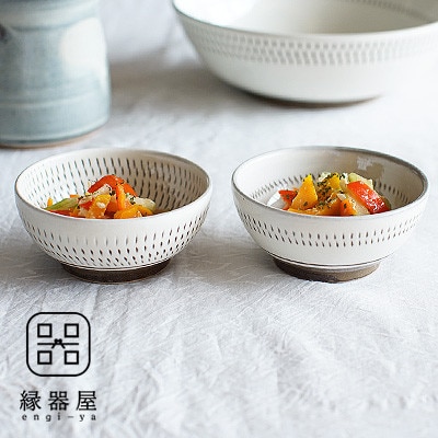 【ふるさと納税】小石原焼 カネハ窯 飛び鉋小鉢セット(両面・シンプル) AA86 9,800円