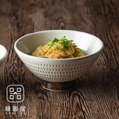 【ふるさと納税】小石原焼 カネハ窯 飛び鉋飯碗 大(全飛び鉋) AA93