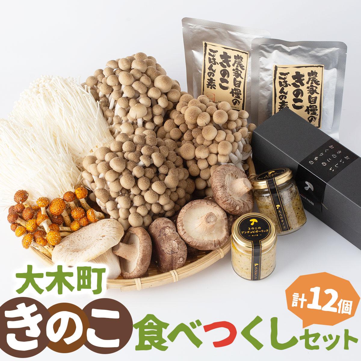 【ふるさと納税】大木町きのこ食べつくしセット AZ03|福岡県大木町