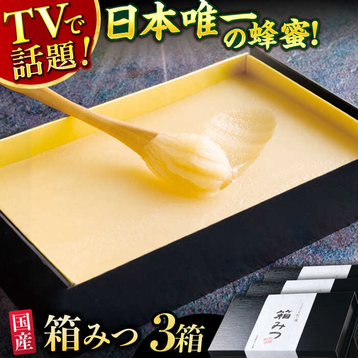 【ふるさと納税】【先行受付 令和7年12月より発送】箱みつ 3個セット 合計1200g (400g×3個)　広川町 / 株式会社九州蜂の子本舗[AFAI017]
