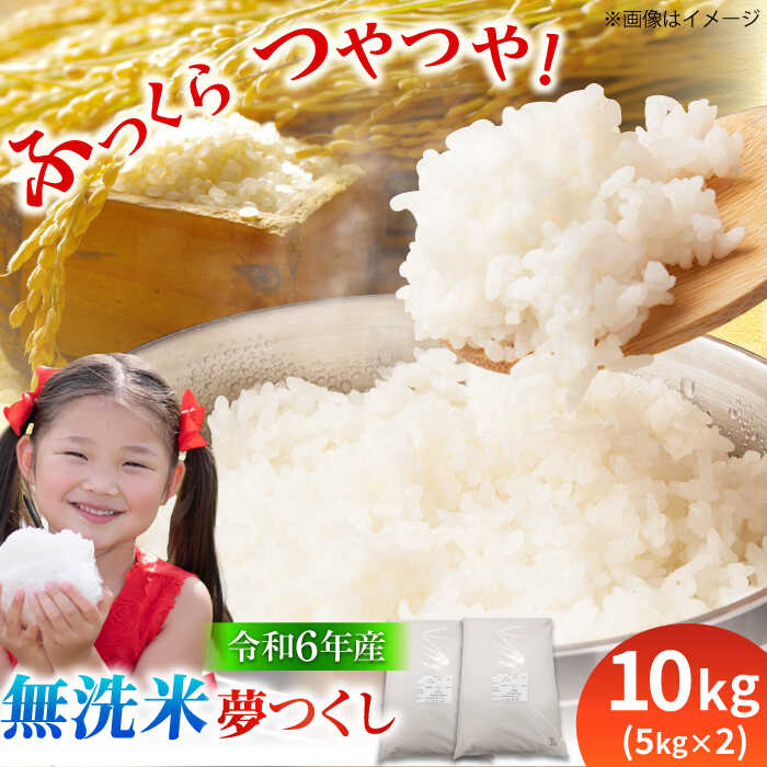 【ふるさと納税】【令和6年産】無洗米夢つくし 10kg（5kg×2袋） 米 こめ コメ ごはん 白米 ゆめつくし ユメツクシ 広川町 / 岩田産業株式會社[AFCE001]