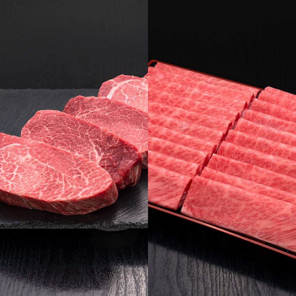 【ふるさと納税】【選べる容量】A5等級 博多和牛 ヒレステーキ 満喫Fセット 約2,000g～12,000g 牛肉 和牛 牛 ヒレ肉 ヒレ 厚切り ステーキ 肩ロース ロース ロース肉 薄切り うす切り セット 九州 福岡県 福岡 ふくおか 糸田町 糸田 冷凍 送料無料｜福岡県糸田町