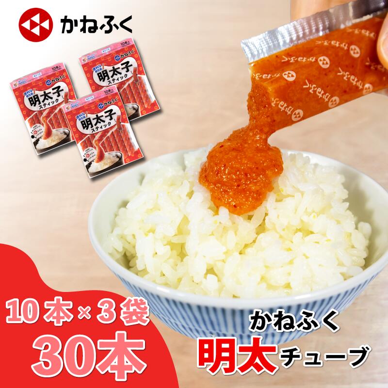 【ふるさと納税】 かねふく 無着色めんたいチューブ(30本セット) 辛子明太子 明太子 大容量 個包装 スティック チューブ 冷凍 小分け 無着色 めんたいこ 人気 大量 海鮮 博多 明太子 おかず おつまみ 使い勝手 お手軽 簡単 時短 夕食 晩ごはん 福岡 川崎