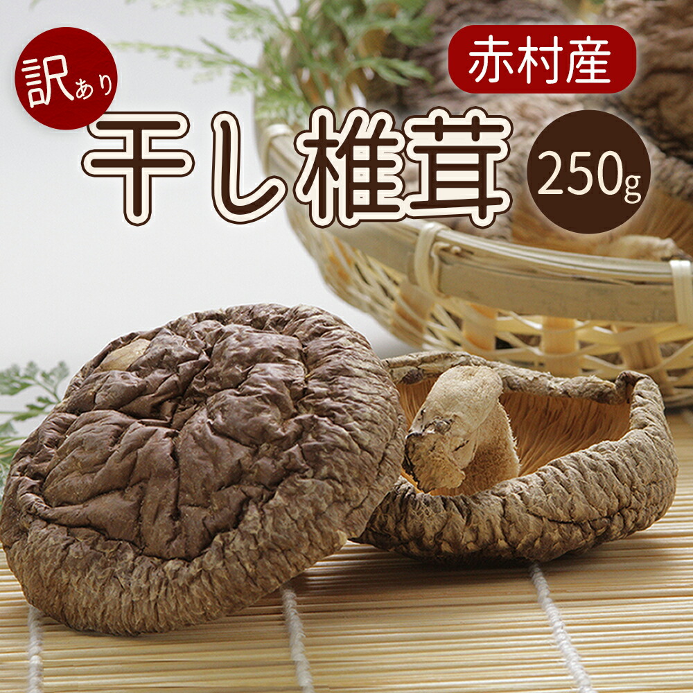 【ふるさと納税】 国産 赤村産 干し椎茸 約250g 家庭用  訳あり しいたけ キノコ きのこ 送料無料  L1