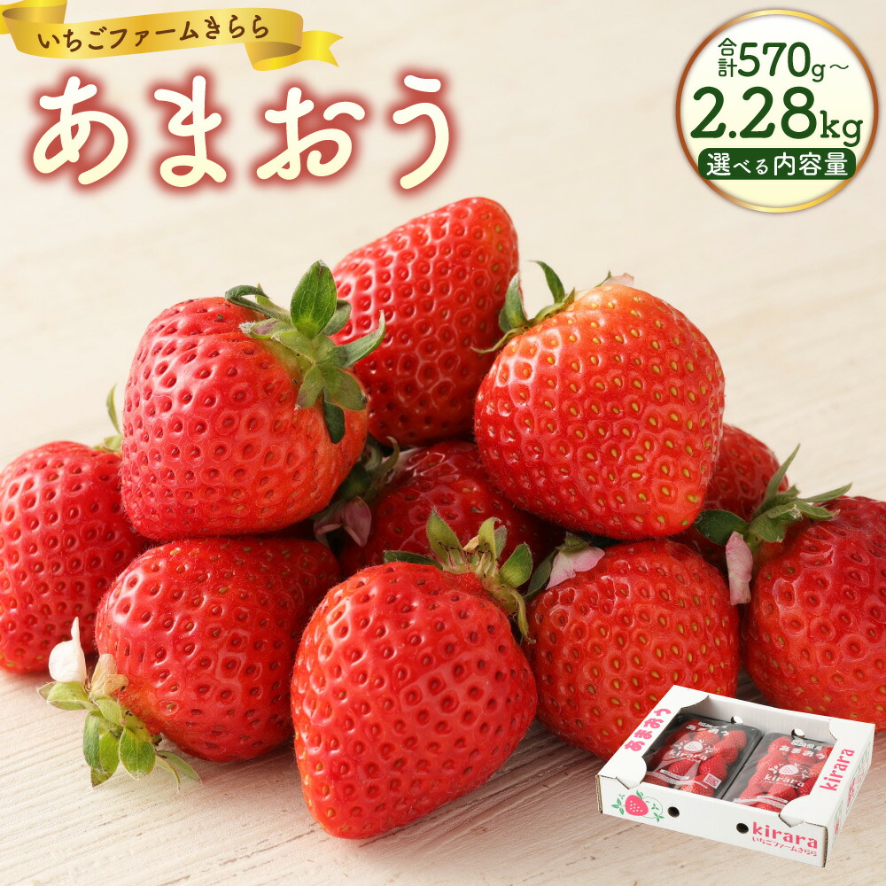 【ふるさと納税】＜選べる内容量＞あまおう 1パックあたり約285g 2パック・4パック・6パック・8パック 苺 いちご イチゴ くだもの 果物 果実 フルーツ 【ふくおかエコ農産物認証】 冷蔵 久留米産 国産 九州 福岡県 苅田町 送料無料 【2026年2月上旬から3月下旬発送予定】
