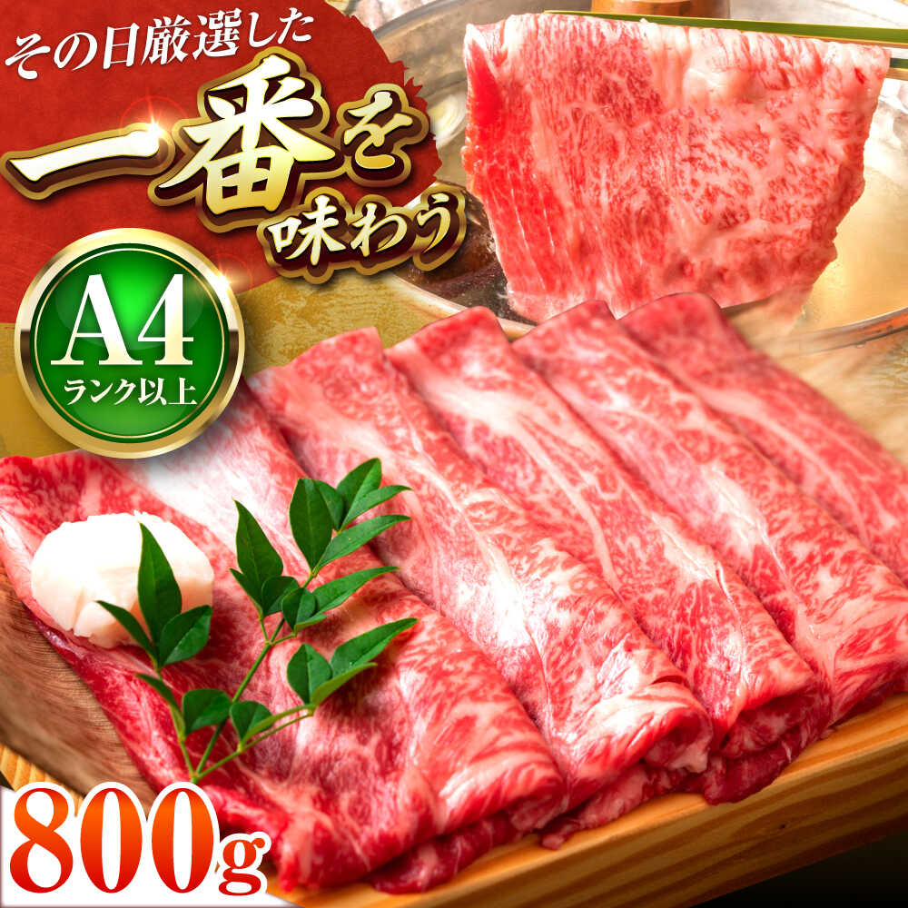 【ふるさと納税】【A4～A5】 博多和牛 しゃぶすき 800g ( 肩ロース肉 ・ 肩バラ ・ モモ肉 ) 吉富町/株式会社MEAT PLUS[BGAB047] 牛 肉 牛肉 黒毛和牛 和牛 国産 霜降り 肩ロース ロース バラ肉 もも肉 モモ肉 しゃぶしゃぶ すき焼き すきやき 赤身 赤身肉 人気 おすすめ