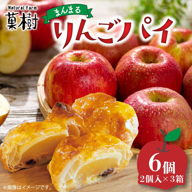 【ふるさと納税】【ナチュラルファーム菓樹】 まんまるりんごパイ 6個（2個入×3箱）
