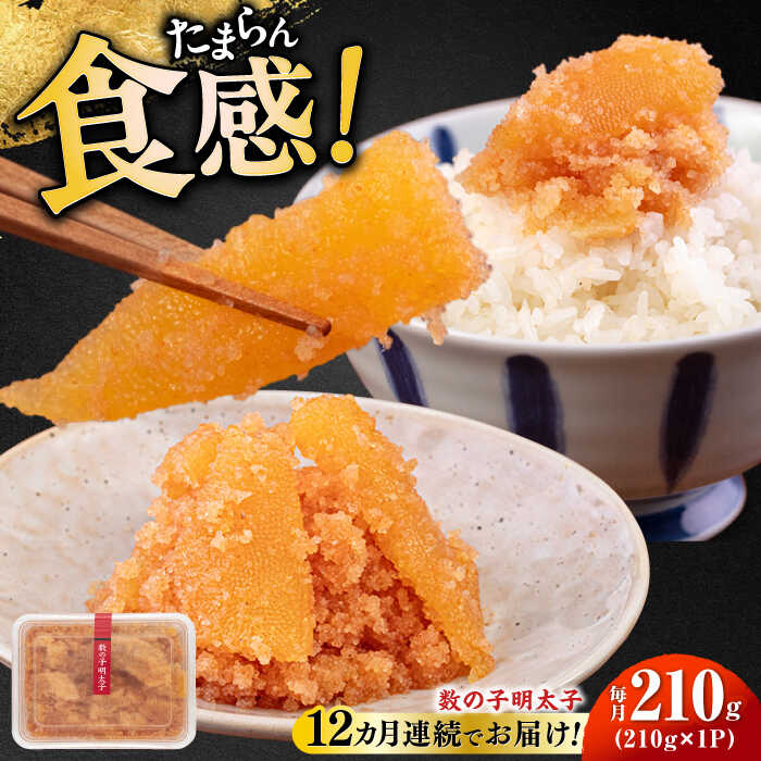 【ふるさと納税】【全12回定期便】数の子明太子210g《築上町》【株式会社マル五】 [ABCJ092] 132000 132000円