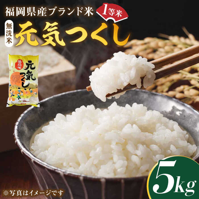 【ふるさと納税】【令和7年産】福岡県産ブランド米「元気つくし」無洗米 5kg《築上町》【株式会社ゼロプラス】 米 こめ コメ お米 ご飯 白ご飯 無洗米 ブランド米 おにぎり 弁当 もちもち 精米 食品 九州産 [ABDD002] 24000 24000円｜福岡県築上町 17,760円
