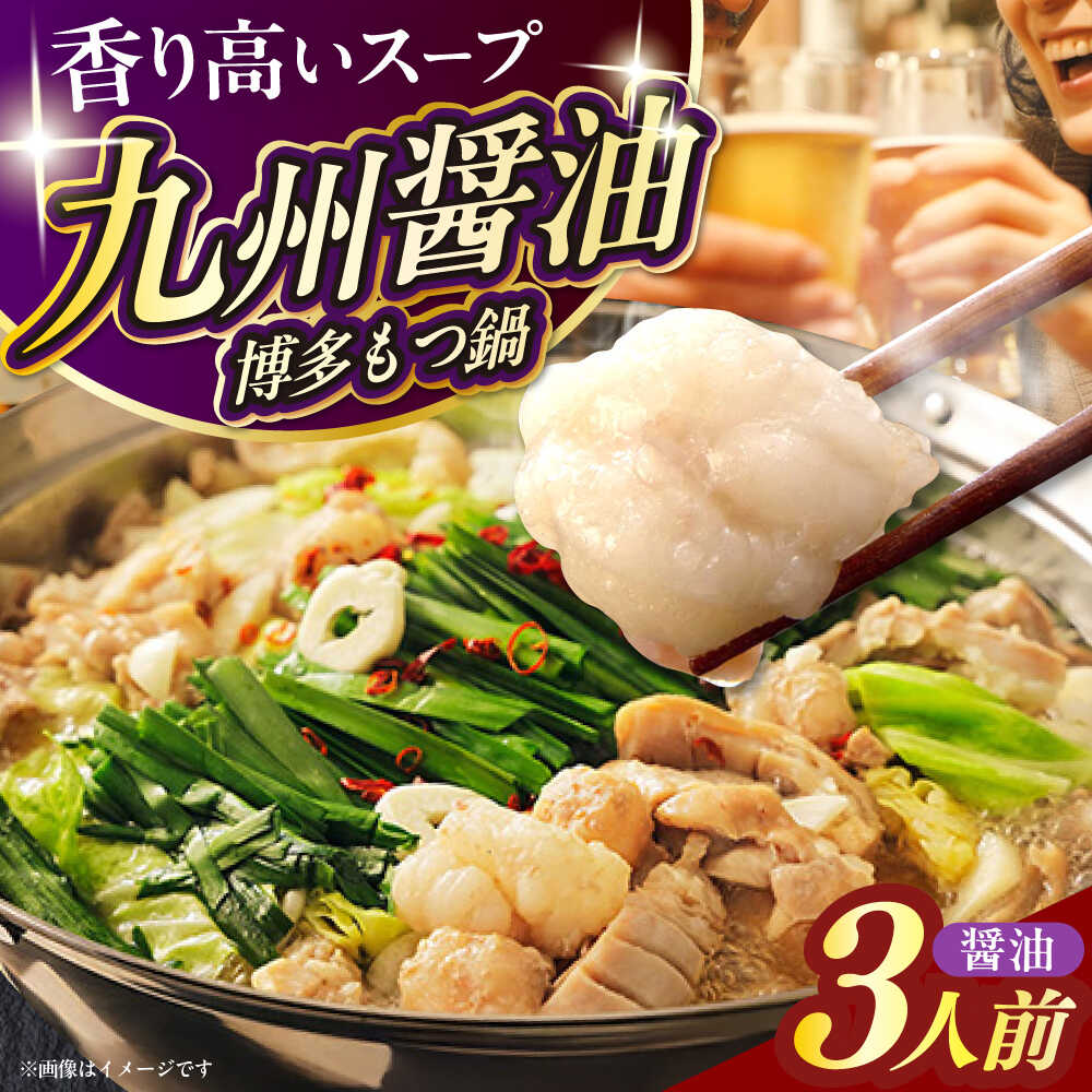 【ふるさと納税】【ご家庭用】 博多もつ鍋（醤油味）3人前 築上町 / 株式会社 海千[ABEQ013] 13000 13000円｜福岡県築上町 9,360円